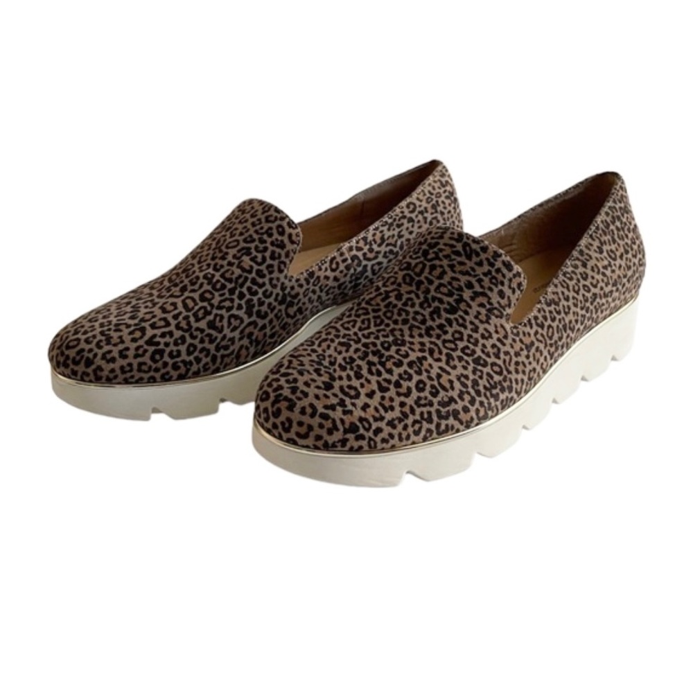 Alex Marie 4Feature Technology Suede Leather Cheetah Slip-on Shoe NWT